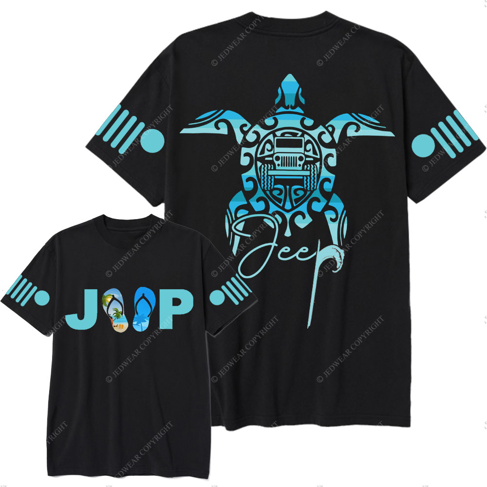 Sea Turtle Jp Print Double Printed Women T-Shirt