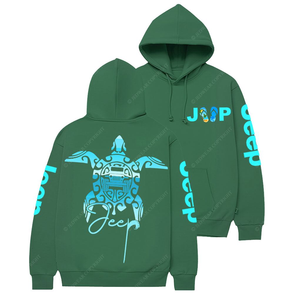 Sea Turtle Jp Print Double Printed Women Casual Hoodie