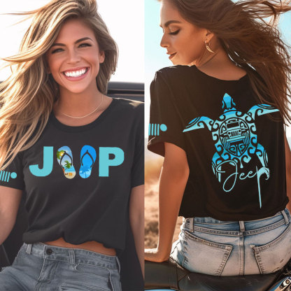 Sea Turtle Jp Print Double Printed Women T-Shirt