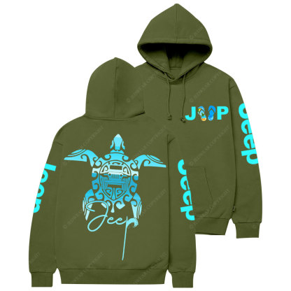 Sea Turtle Jp Print Double Printed Women Casual Hoodie