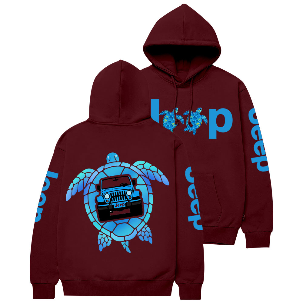 Blue Sea Turtle Jp Casual Hoodie