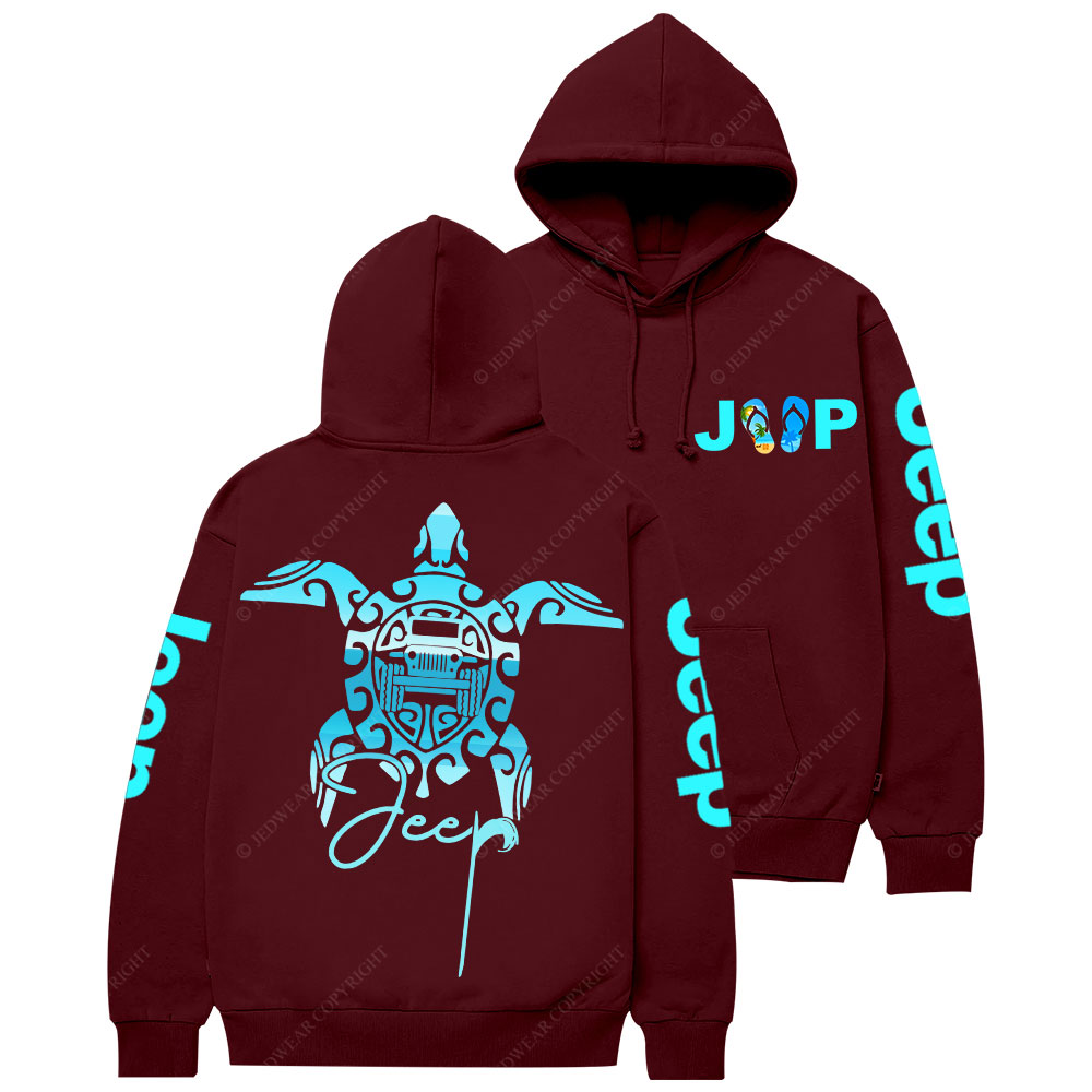 Sea Turtle Jp Print Double Printed Women Casual Hoodie