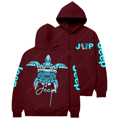 Sea Turtle Jp Print Double Printed Women Casual Hoodie