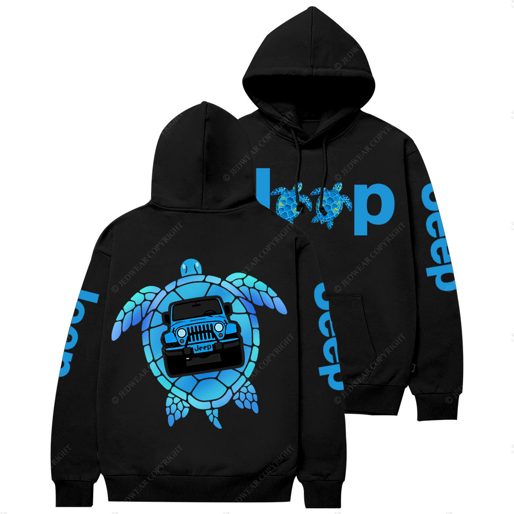 Blue Sea Turtle Jp Casual Hoodie
