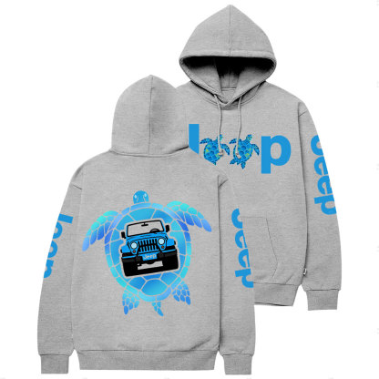 Blue Sea Turtle Jp Casual Hoodie