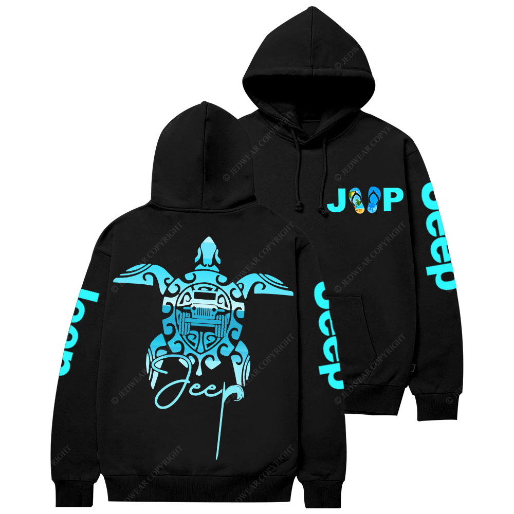 Sea Turtle Jp Print Double Printed Women Casual Hoodie
