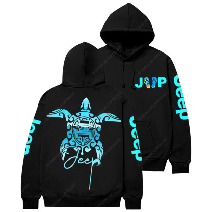 Sea Turtle Jp Print Double Printed Women Casual Hoodie