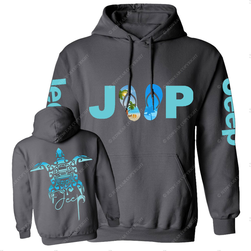 Sea Turtle Jp Print Double Printed Casual Hoodie