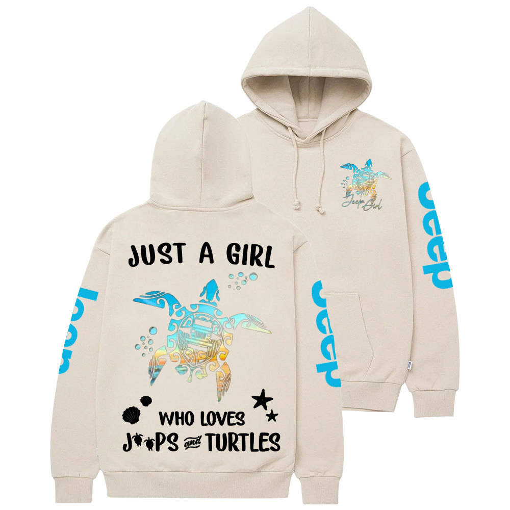 Turtle And Jp Girl Classic Casual Hoodie