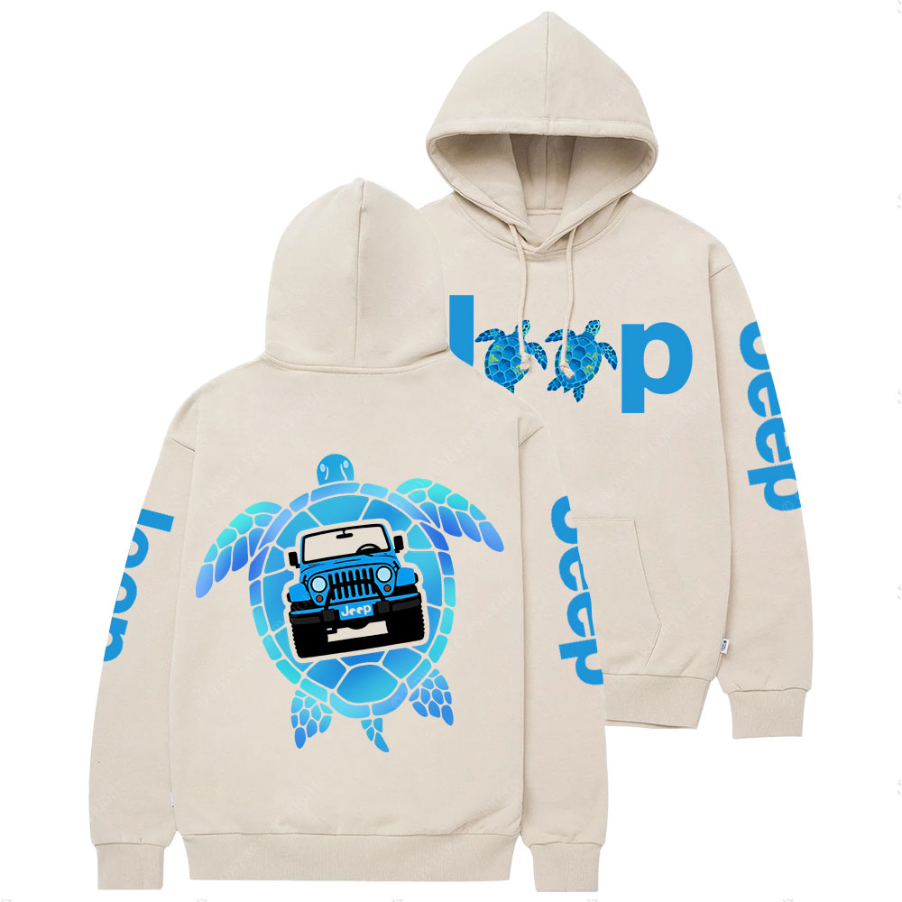 Blue Sea Turtle Jp Casual Hoodie