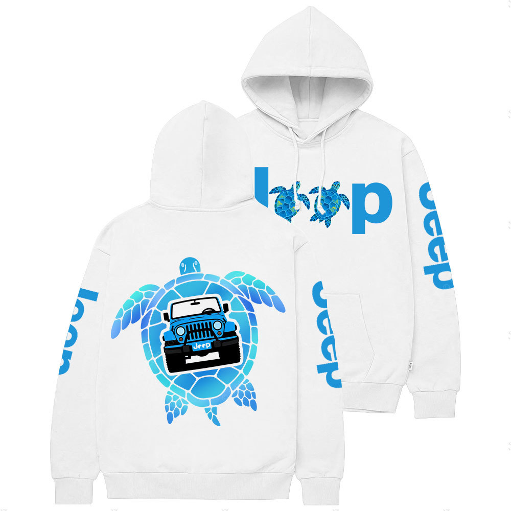 Blue Sea Turtle Jp Casual Hoodie