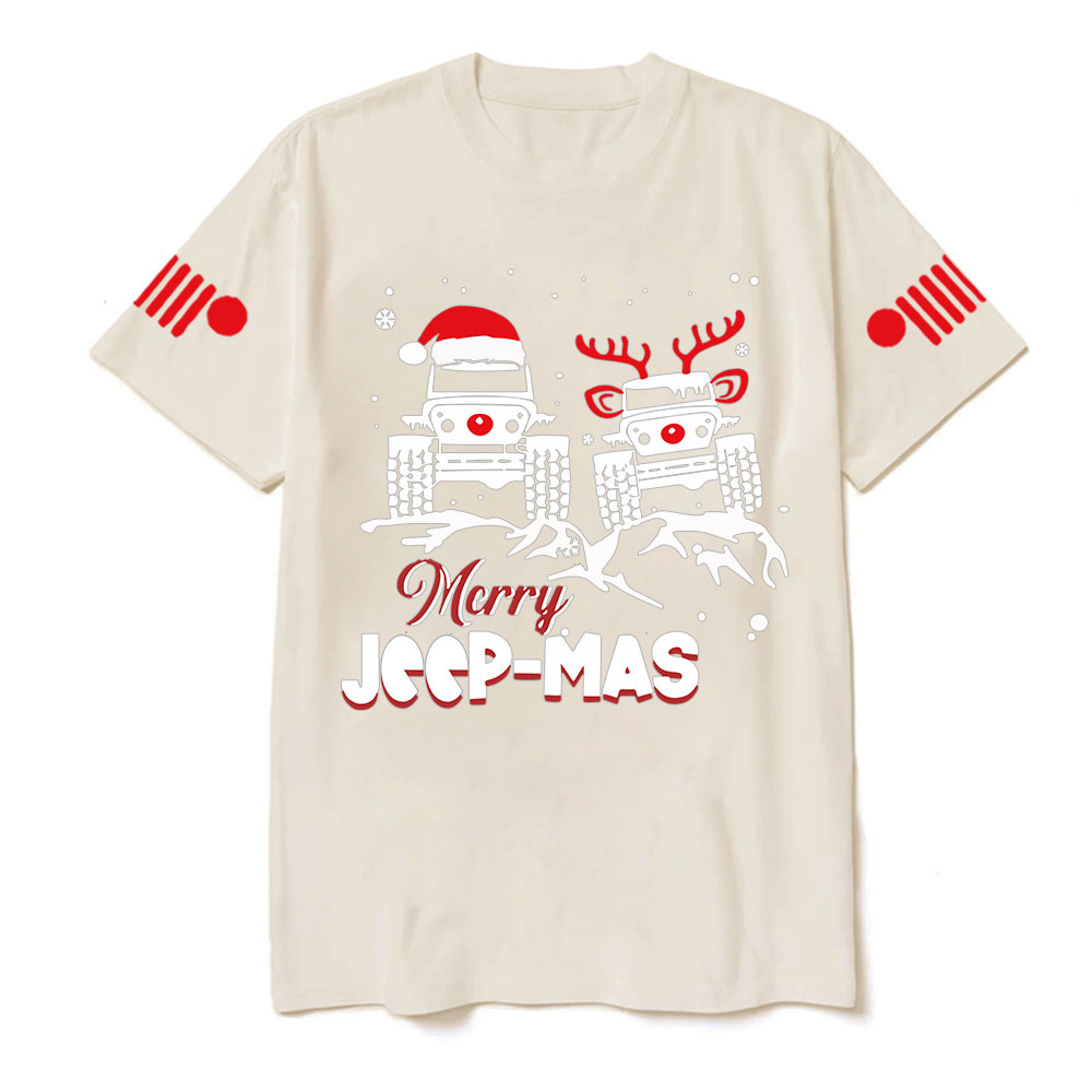 Santa Deer Jp Merry Christmas T-Shirt