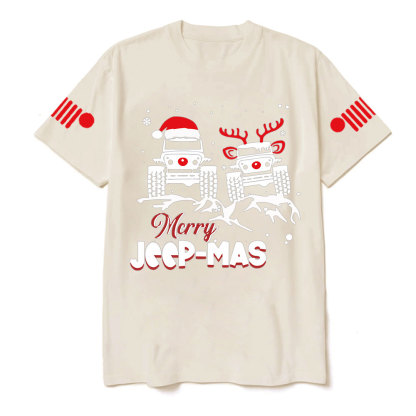 Santa Deer Jp Merry Christmas T-Shirt