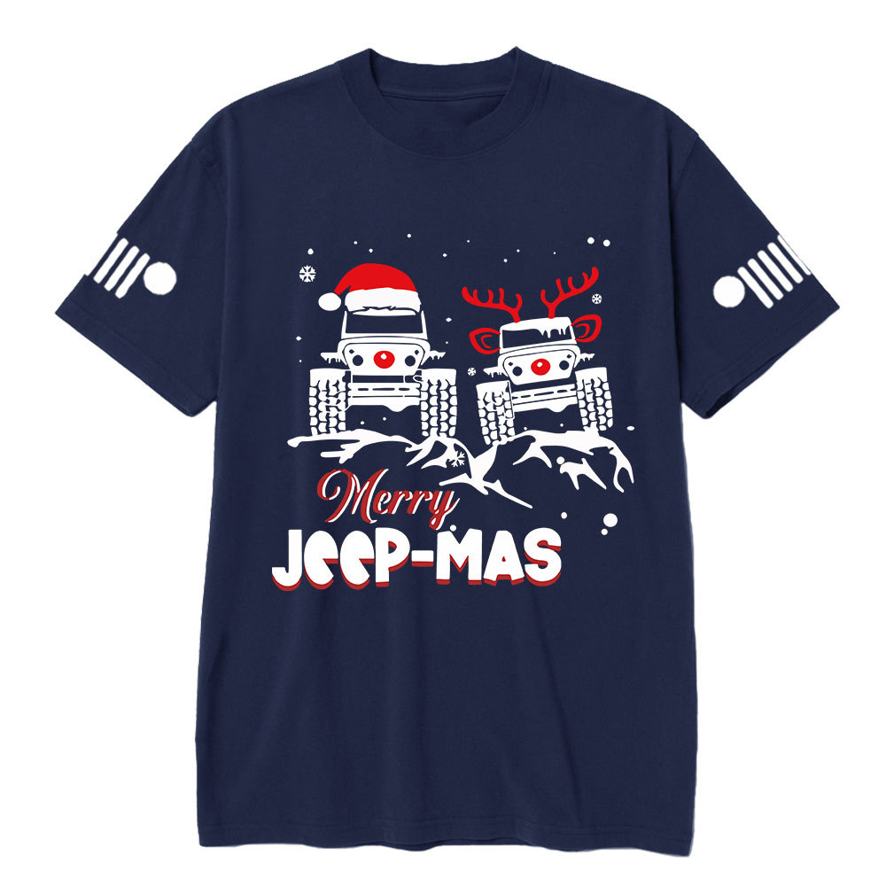 Santa Deer Jp Merry Christmas T-Shirt