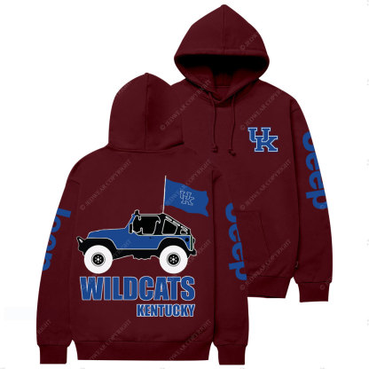Kentucky Wildcats Football Jp Casual Hoodie