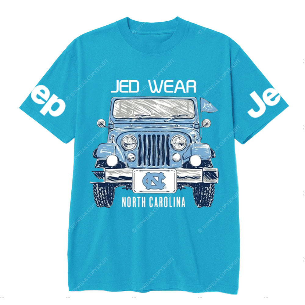 UNC Tar Heels Jp Car T-Shirt