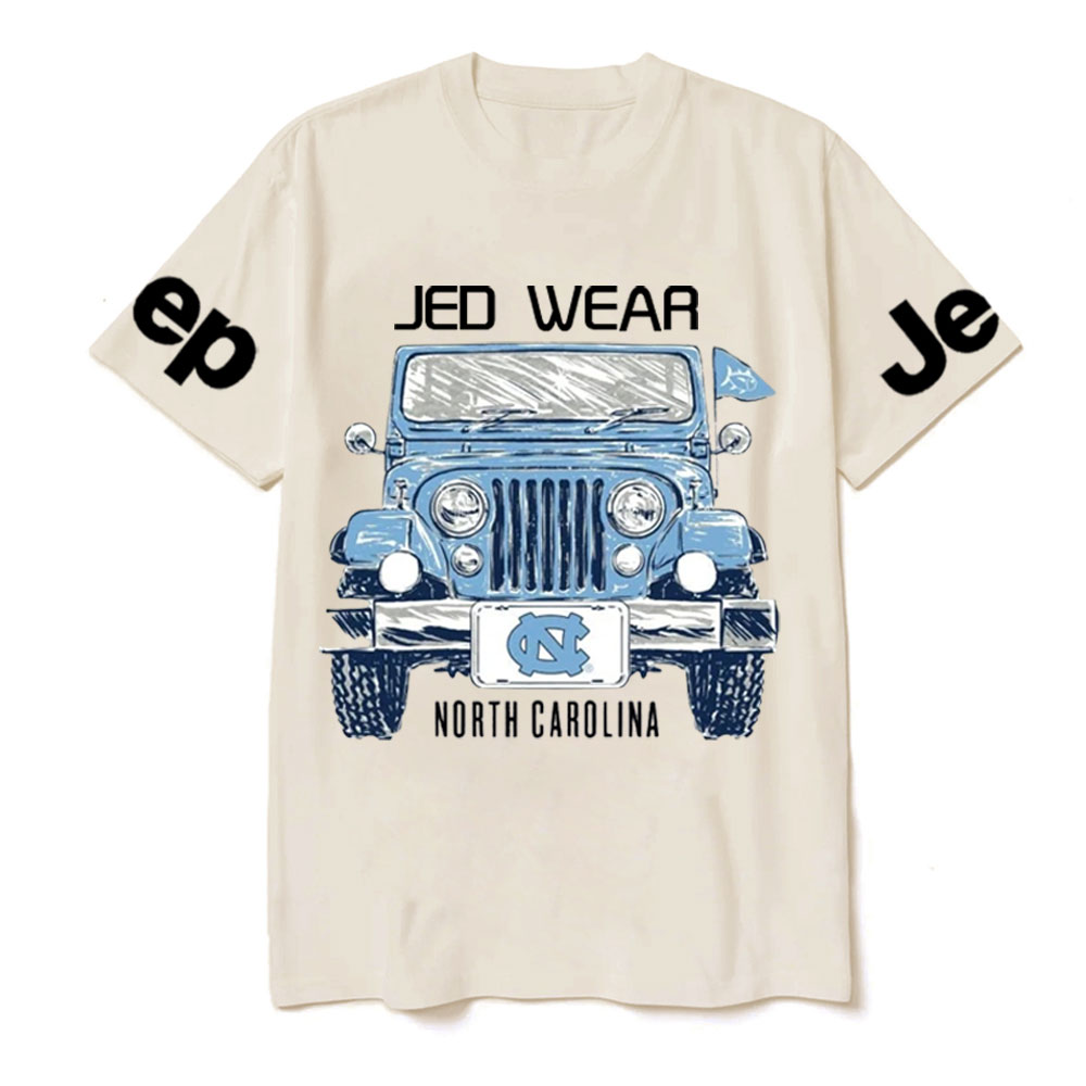 UNC Tar Heels Jp Car T-Shirt