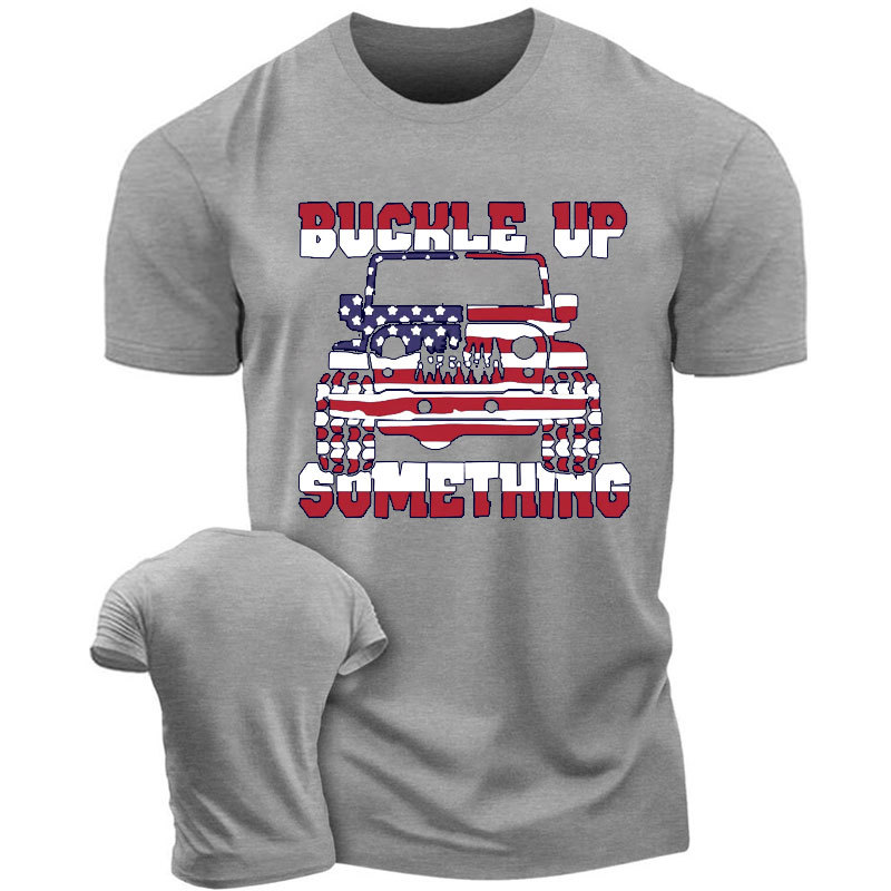 Funny Buckle Up I Want To Try Something Offroad 4x4 - Men T-Shirt