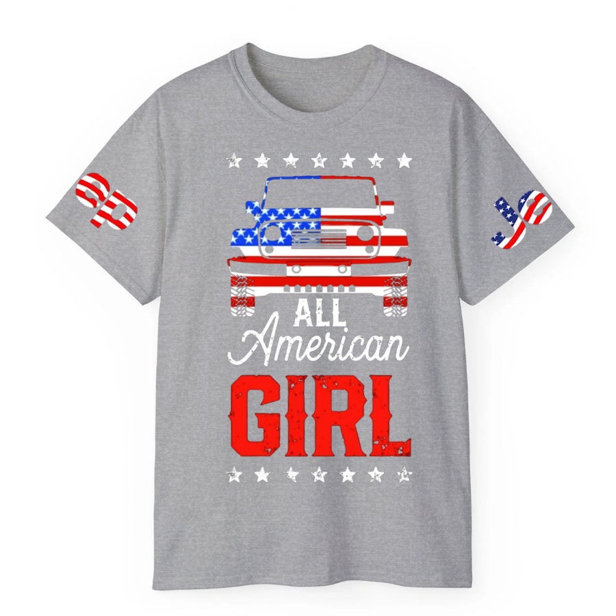 USA Flag All American Girl Jp T-Shirt