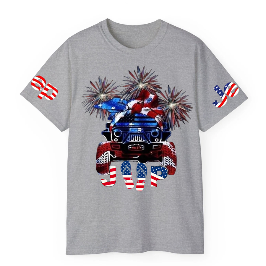 USA Flag American Jp Car With Bow T-Shirt
