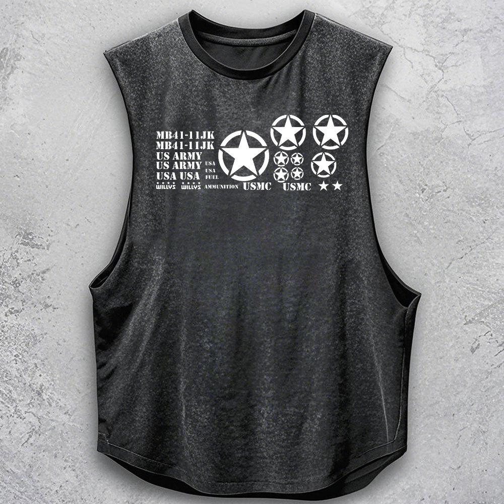 Willys USMC Army Star Men Tank