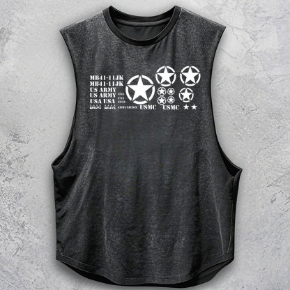Willys USMC Army Star Men Tank