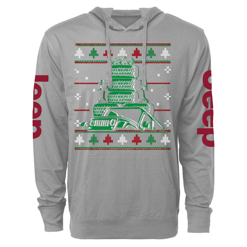 Offroad Vehicle Outdoor Ugly Christmas Oversized Lightweight Hoodie