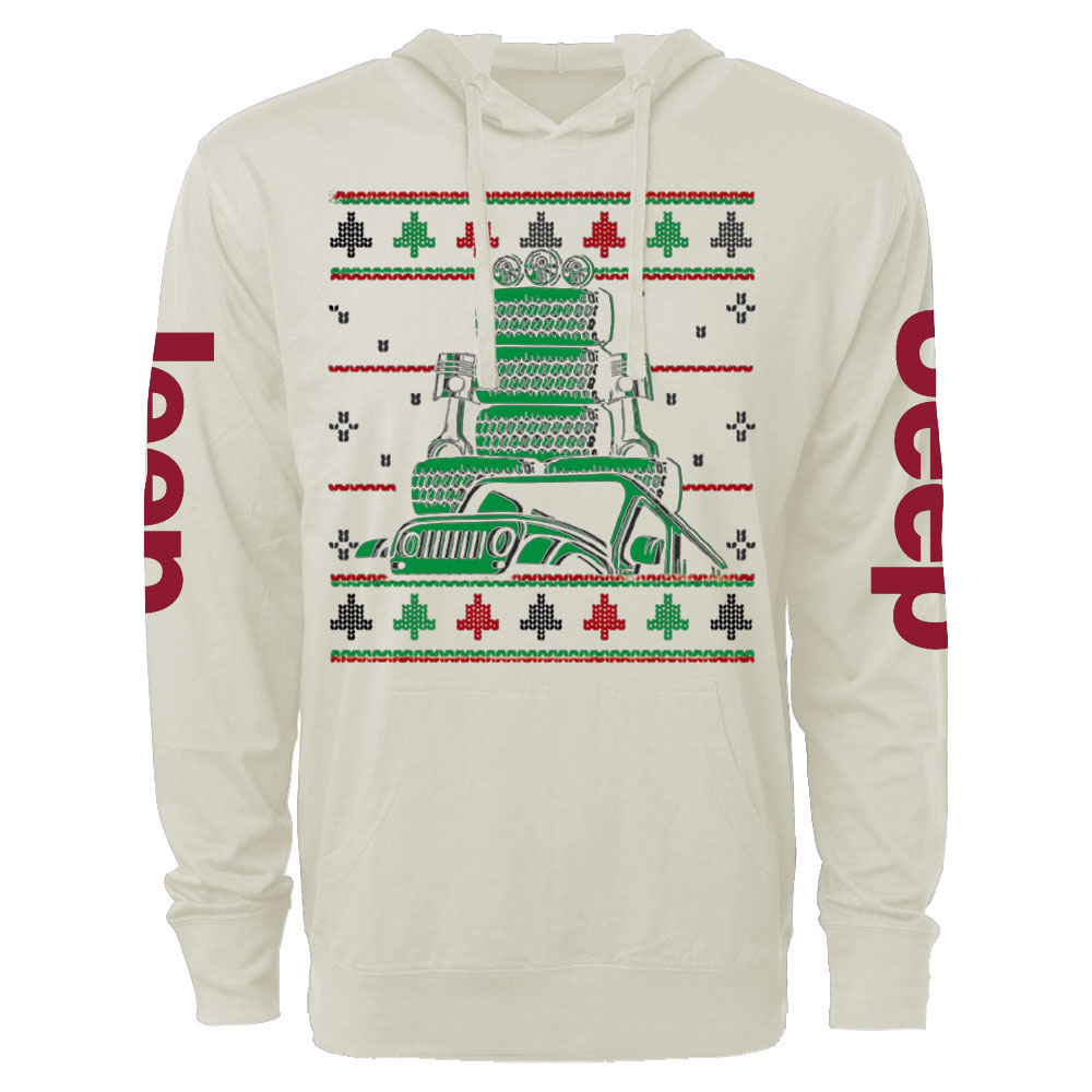 Offroad Vehicle Outdoor Ugly Christmas Oversized Lightweight Hoodie