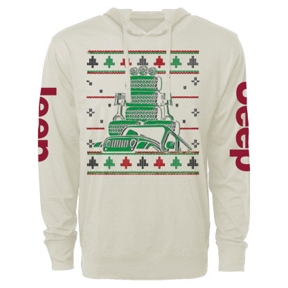 Offroad Vehicle Outdoor Ugly Christmas Oversized Lightweight Hoodie