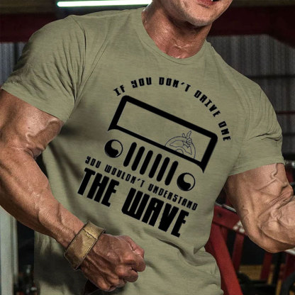 Jp Funny Greetings Steeringwheel THe Wave - Men Tshirt