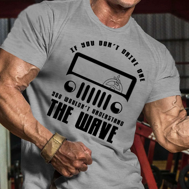 Jp Funny Greetings Steeringwheel THe Wave - Men Tshirt