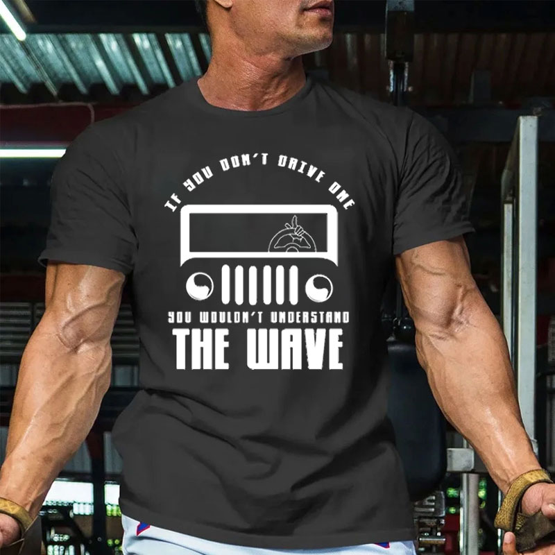 Jp Funny Greetings Steeringwheel THe Wave - Men Tshirt
