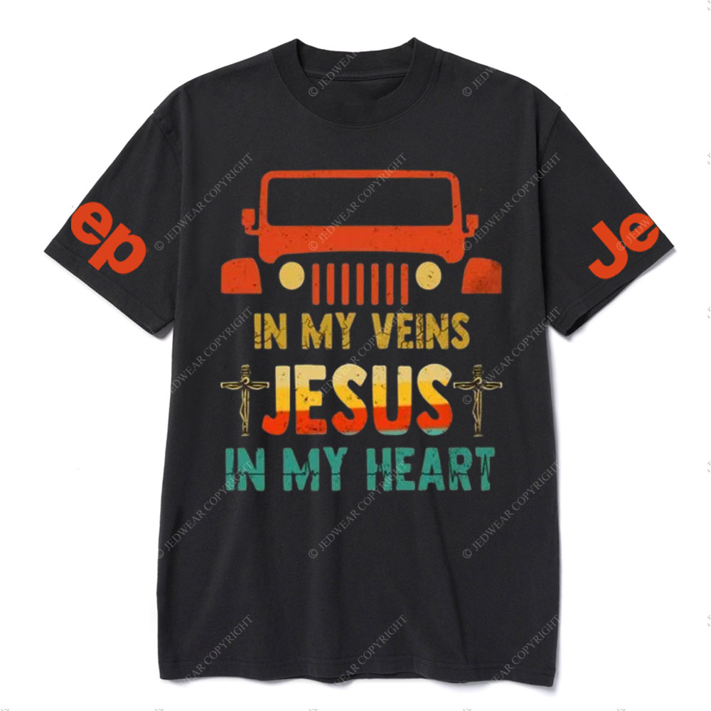 Jp in My Veins, Jesus in My Heart T-Shirt