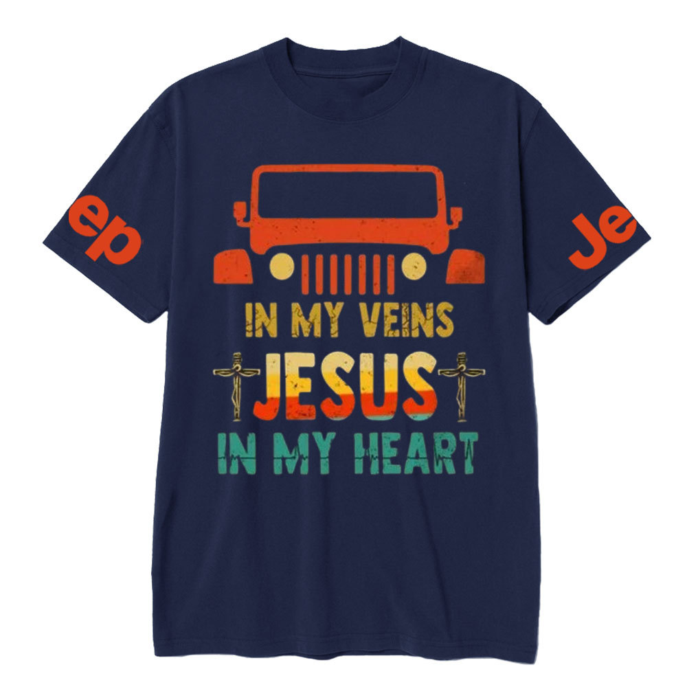 Jp in My Veins, Jesus in My Heart T-Shirt