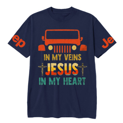 Jp in My Veins, Jesus in My Heart T-Shirt