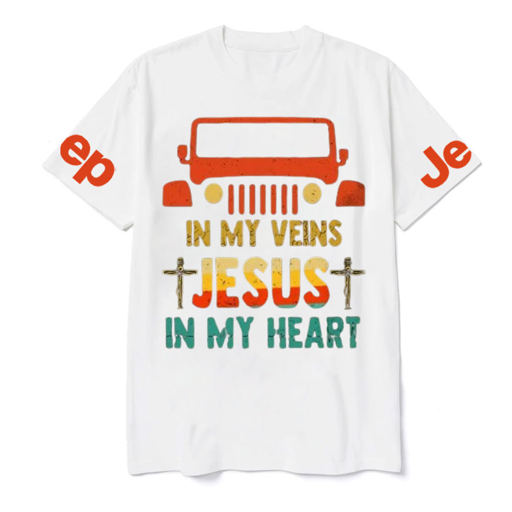 Jp in My Veins, Jesus in My Heart T-Shirt