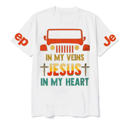 Jp in My Veins, Jesus in My Heart T-Shirt