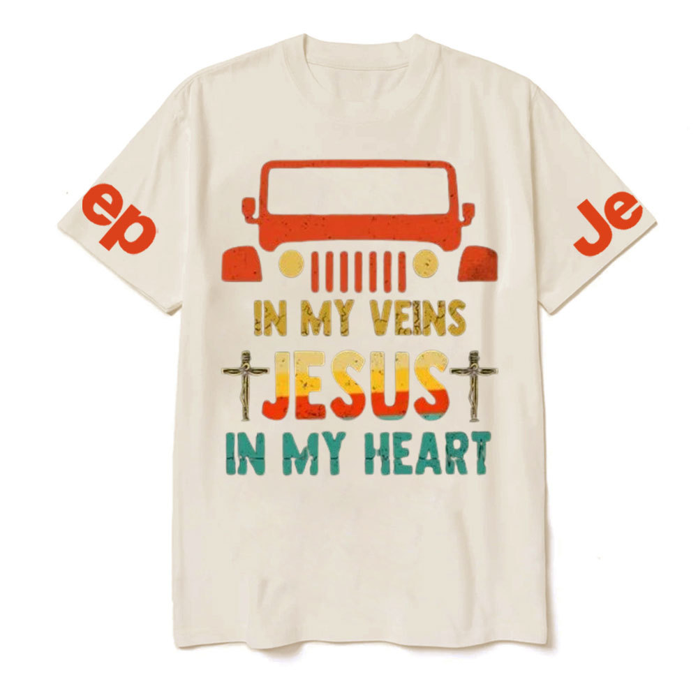 Jp in My Veins, Jesus in My Heart T-Shirt