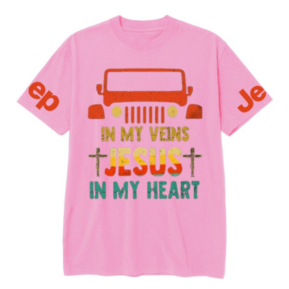 Jp in My Veins, Jesus in My Heart T-Shirt