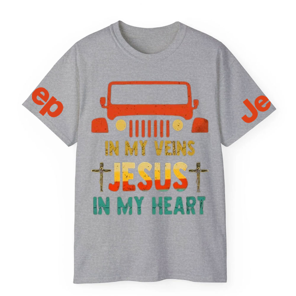 Jp in My Veins, Jesus in My Heart T-Shirt