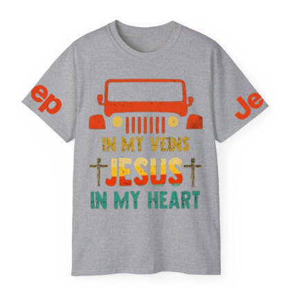 Jp in My Veins, Jesus in My Heart T-Shirt