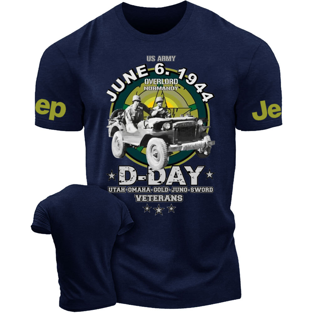 D-DAY Veterans Legendary Willys US ARMY Jp T-Shirt