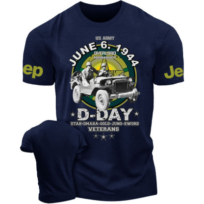 D-DAY Veterans Legendary Willys US ARMY Jp T-Shirt