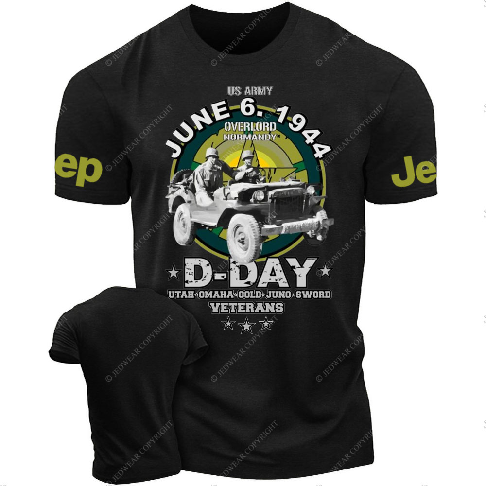 D-DAY Veterans Legendary Willys US ARMY Jp T-Shirt