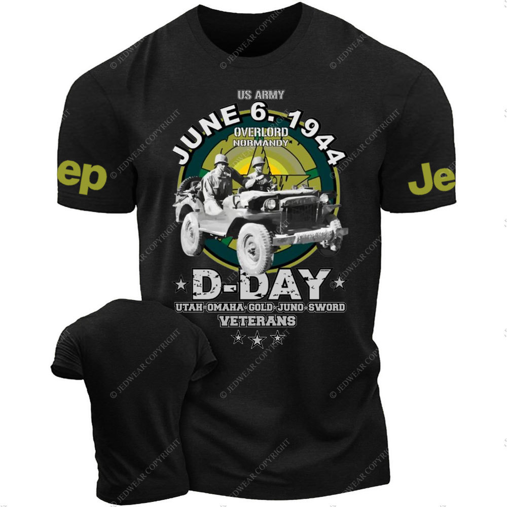 D-DAY Veterans Legendary Willys US ARMY Jp T-Shirt