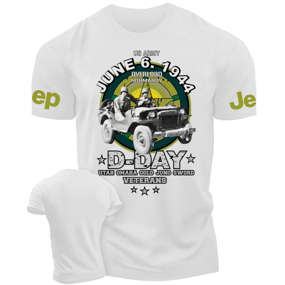 D-DAY Veterans Legendary Willys US ARMY Jp T-Shirt