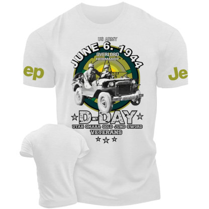 D-DAY Veterans Legendary Willys US ARMY Jp T-Shirt