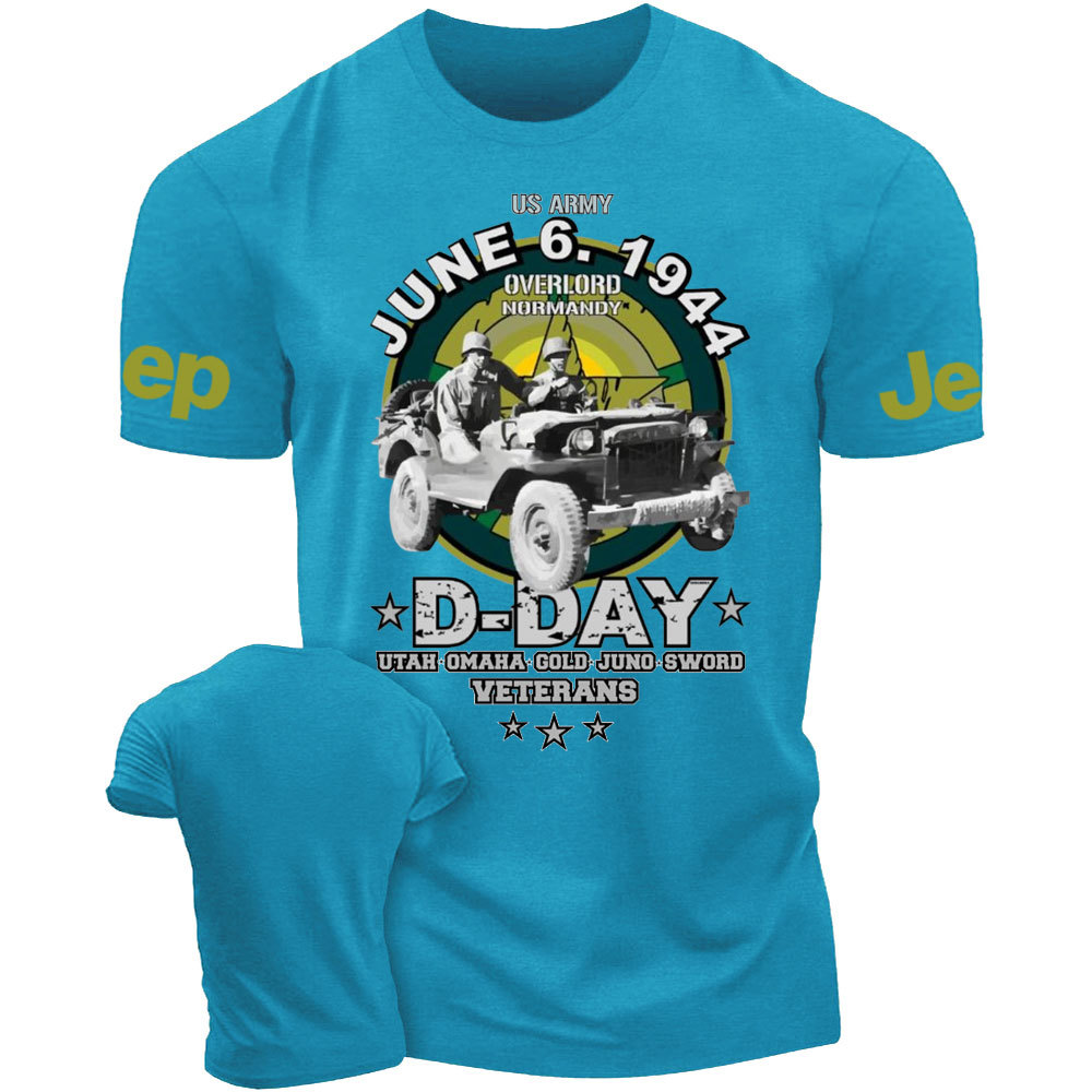 D-DAY Veterans Legendary Willys US ARMY Jp T-Shirt