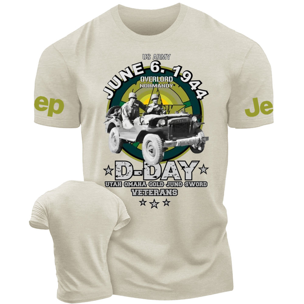 D-DAY Veterans Legendary Willys US ARMY Jp T-Shirt