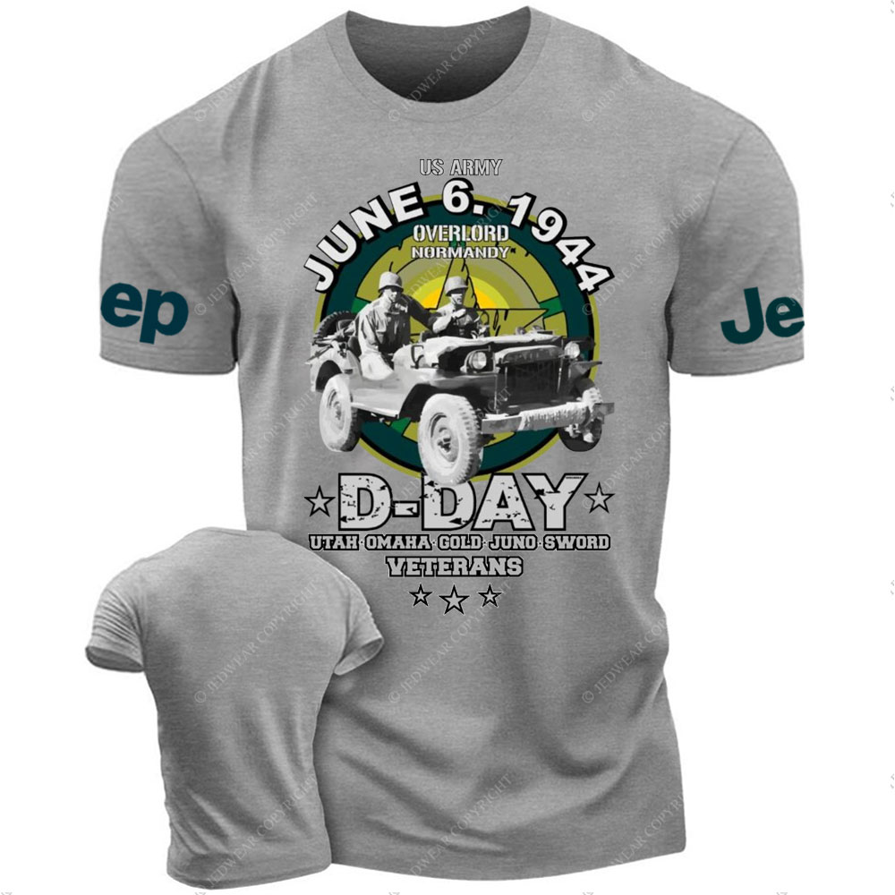 D-DAY Veterans Legendary Willys US ARMY Jp T-Shirt